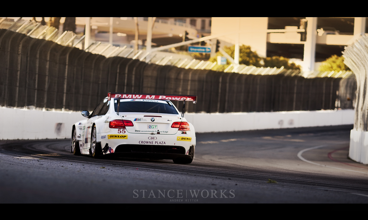 BMW-ALMS-M3-Long-Beach BMW ALMS m3 Long Beach corner