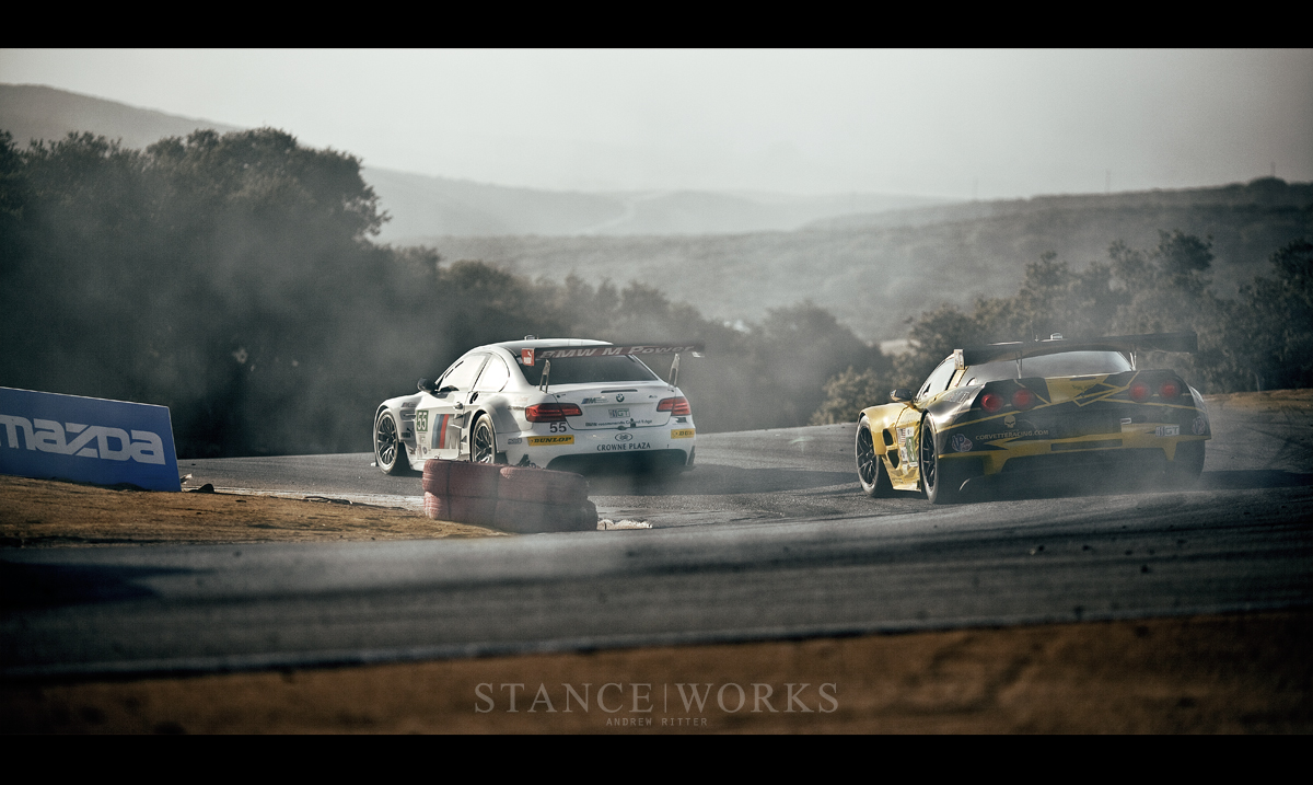 ALMS-laguna-seca-bmw-corvette BMW ALMS Corvette