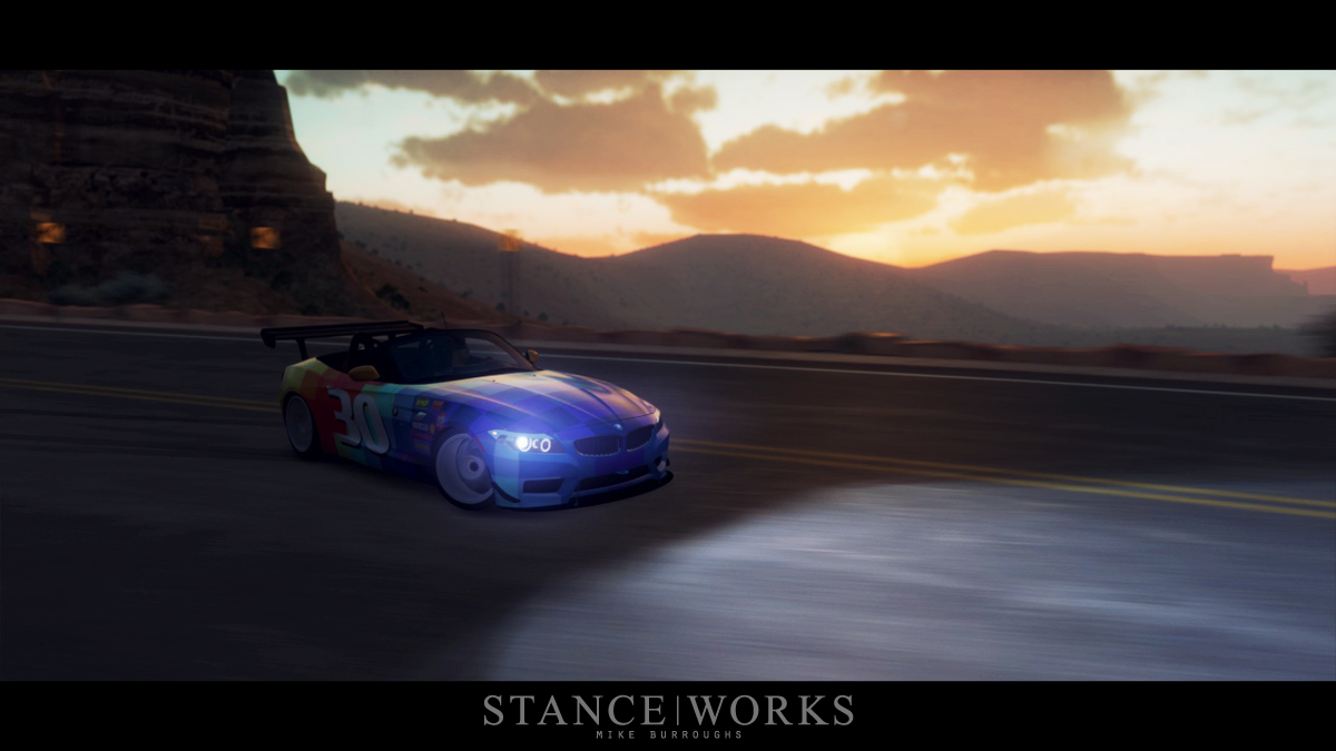 bmw-sunset-drifting