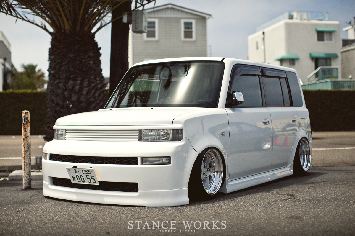 rotiform-slammed-scion-xb-tmb-wheels played out scion rotiform tmb