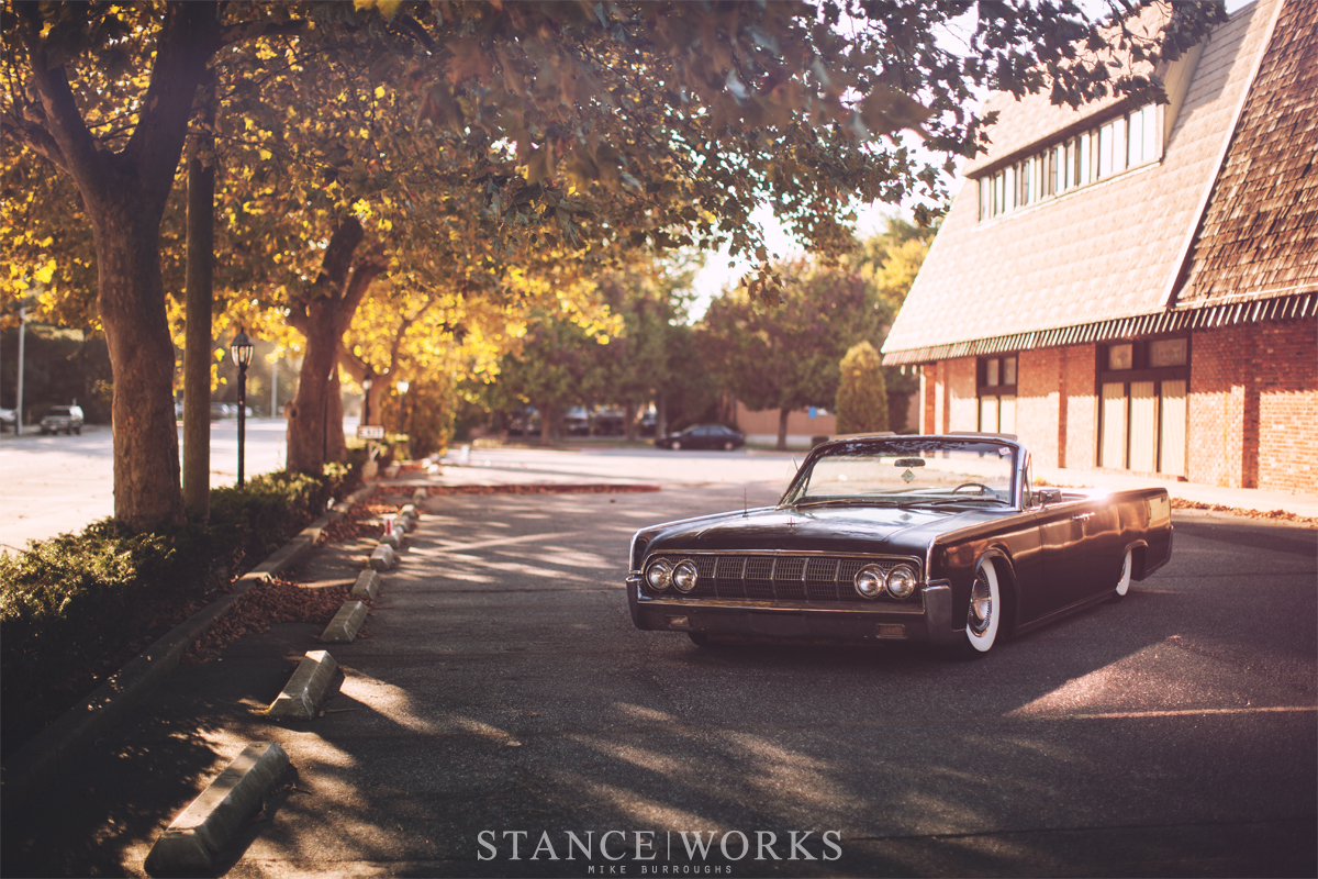 slammed-bagged-lincoln-conti-drop-top