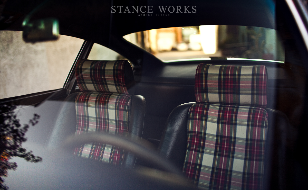 magnus-walker-porsche-tartan seats Magnus Walker Porsche tartan seats