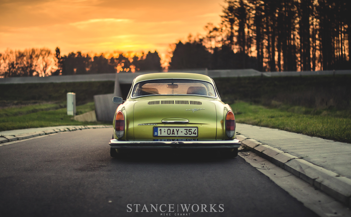 karmann-ghia-green-slammed-static-rear