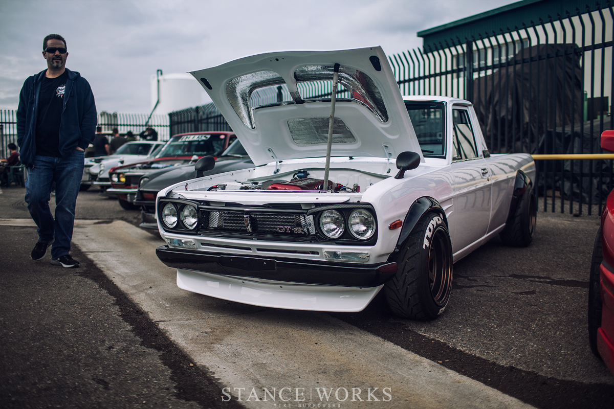 rad-industries-open-house-datsun-pickup-skyline-front-end